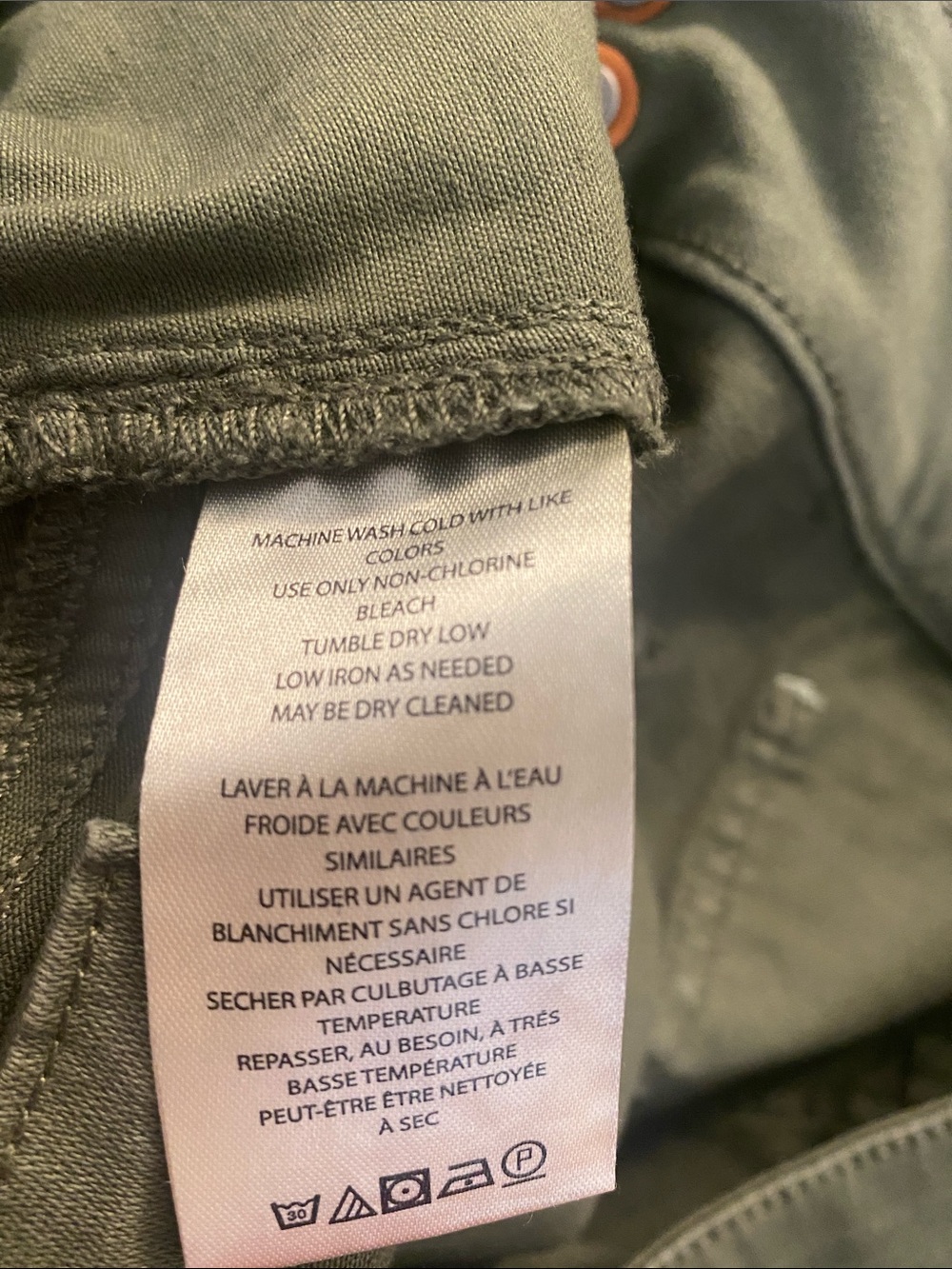 Anthropologie Pilcro Cotton
Straight Leg Pants Army Green Sz 27 - Picture 9 of 10